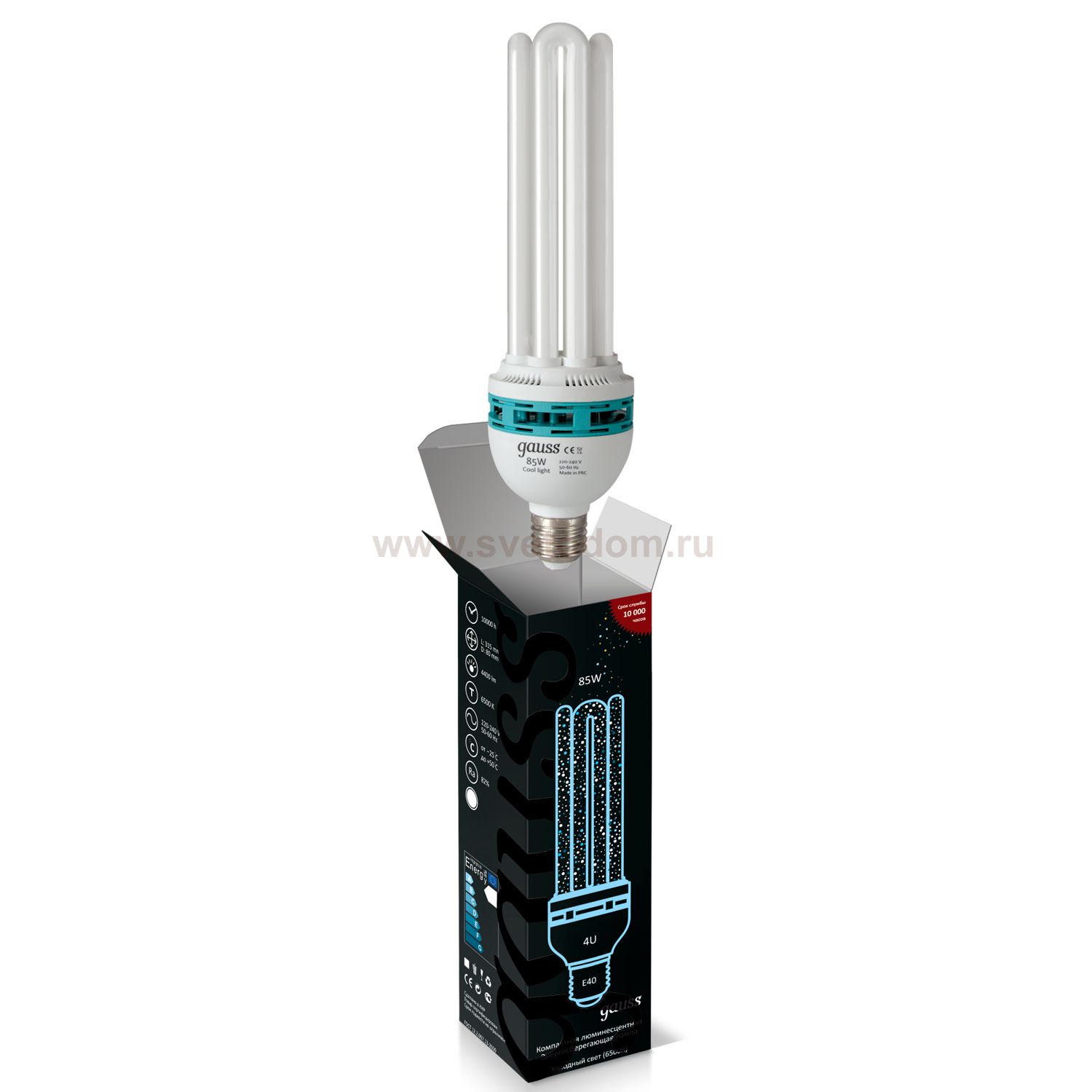 Лампа Gauss 274385 4U 85W E40 6500K