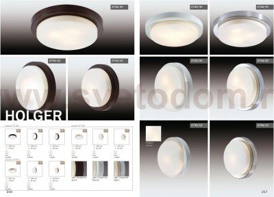Настенно - потолочный светильник Odeon light 2744/1C HOLGER