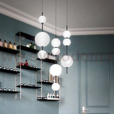 Подвесной Светильник White Beads Pendant D50 By Imperiumloft