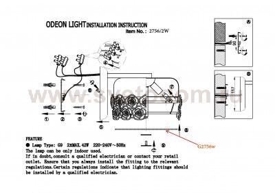 Светильник настенный бра Odeon light 2756/2W ROSERA