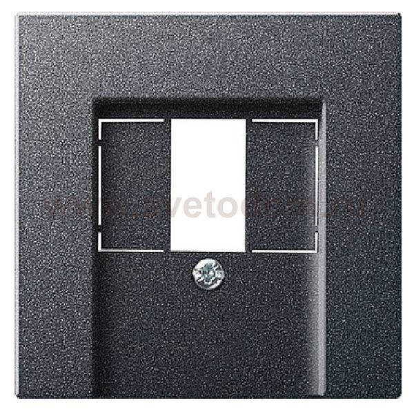 Gira S-55 Антрацит Накладка розетки TAE для подкл. средств связи с полем для надписи (G27628)