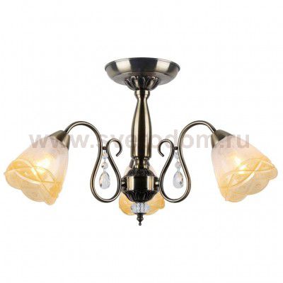 Потолочный светильник Escada 278/3PL E14*40W Antique Brass