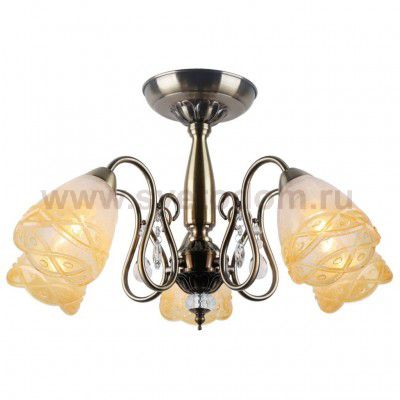 Потолочный светильник Escada 278/5PL E14*40W Antique Brass