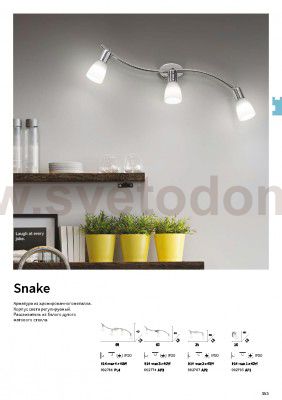 Потолочный светильник Ideal lux SNAKE PL4 (2781)