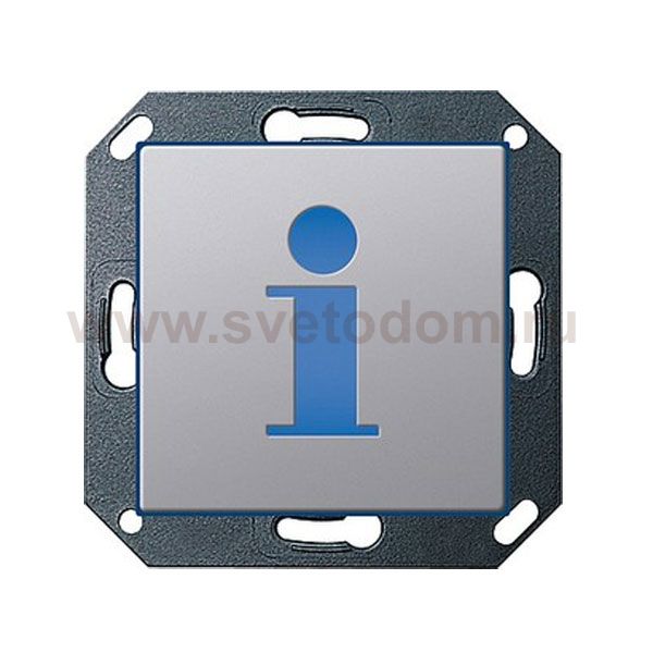 Gira E22 Алюминий Указатель светодиодный с пиктограммой 
