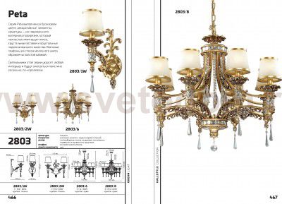 Люстра Odeon light 2803/6 PETA