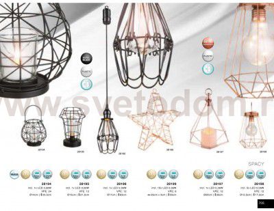 Настольная лампа новогодняя Globo 28198