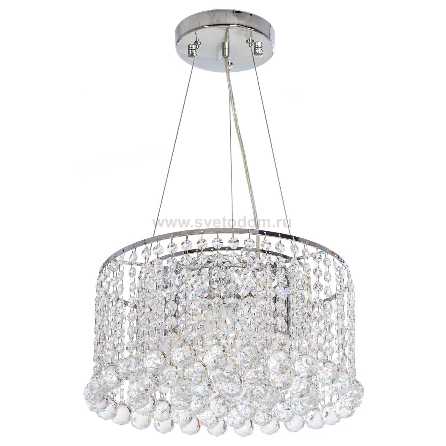 Люстра с хрусталем Экономсвет 2823/3CR+WT