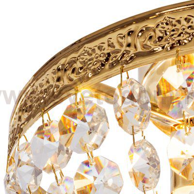 Люстра с хрусталем Экономсвет 2824/4FGD+WT