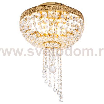 Люстра с хрусталем Экономсвет 2824/4FGD+WT