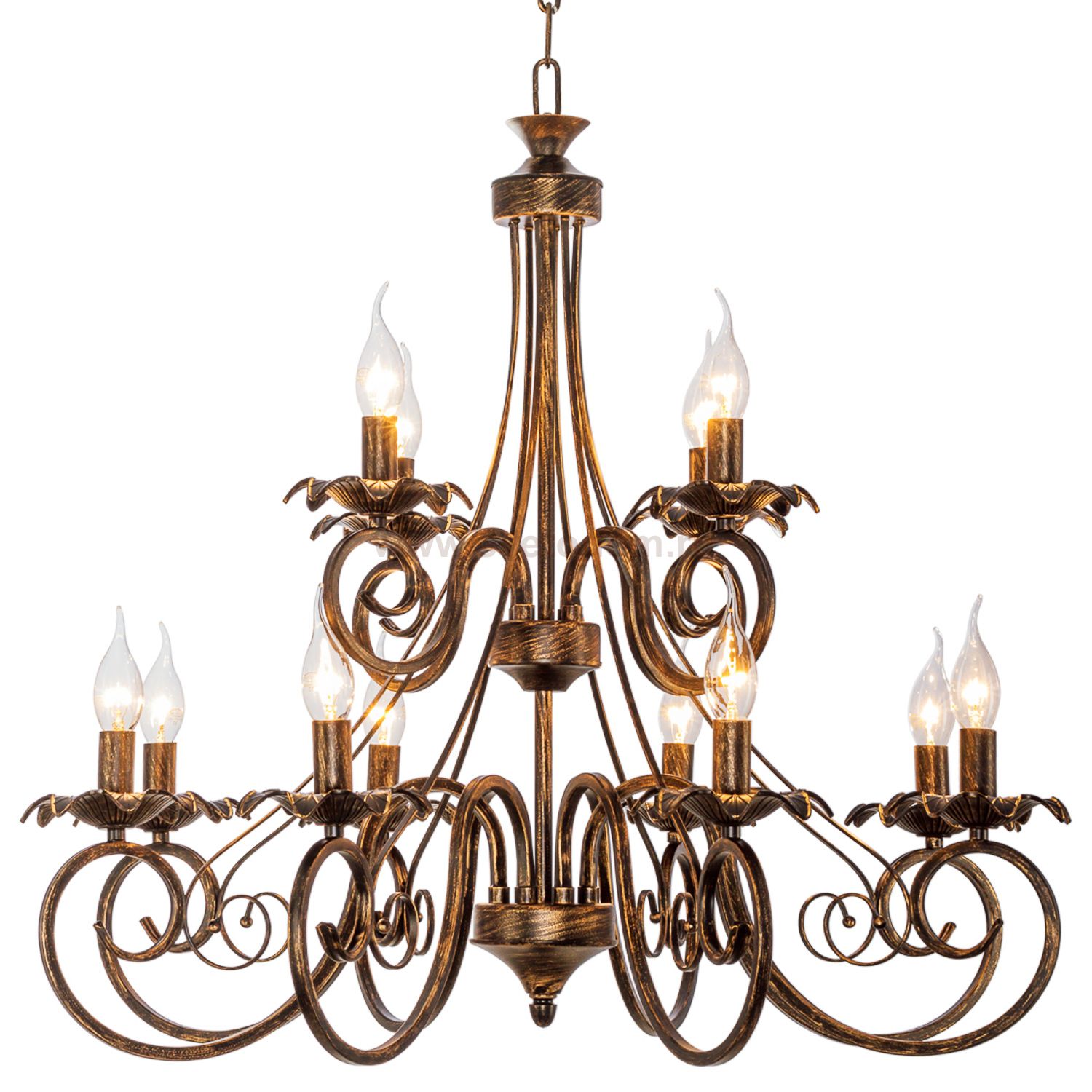 Люстра классическая Экономсвет 2828/12BG