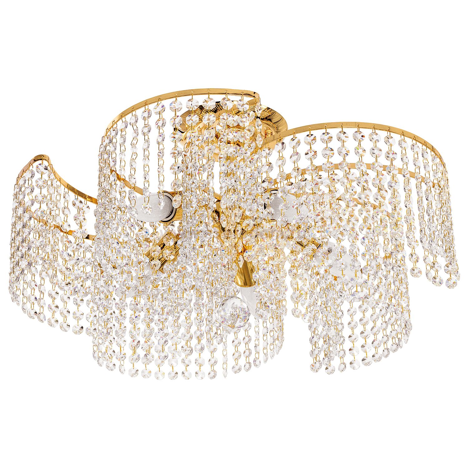 Люстра с хрусталем Экономсвет 2829/5FG+WT