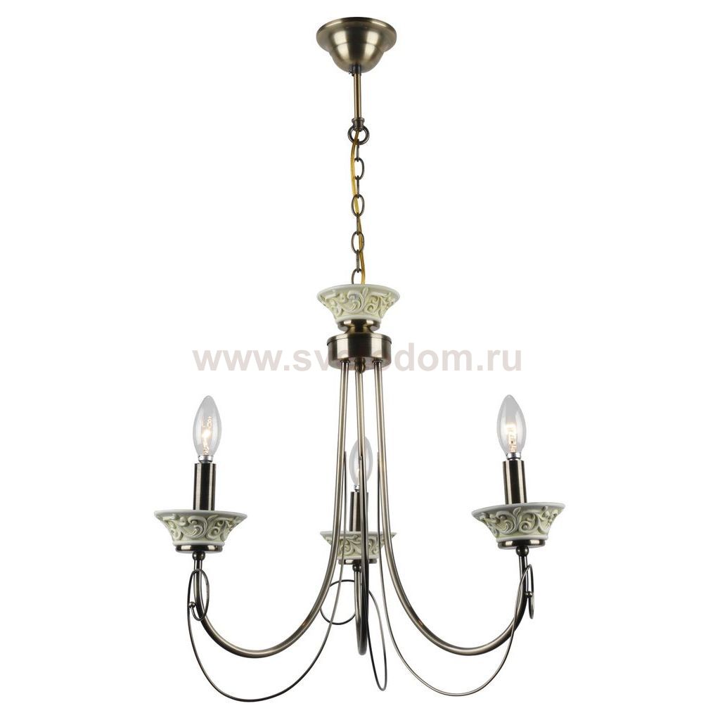 Подвесной светильник Escada 283/3 E14*40W Antique Brass