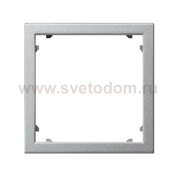 Gira S-55 Алюминий Промежуточная рамка для приборов с накладкой 45*45 мм (G28326)