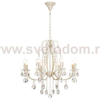 Люстра классическая с хрусталем Экономсвет 2833/8WG WT