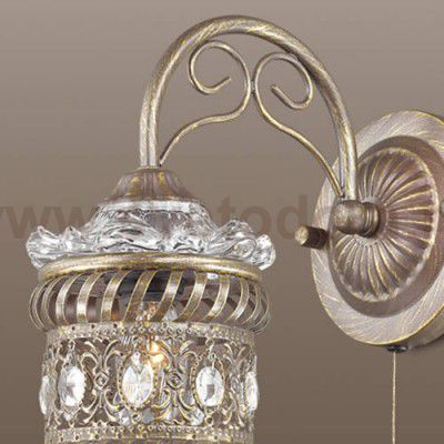 Настенный светильник бра с выключателем Odeon light 2838/1W ZAFRAN