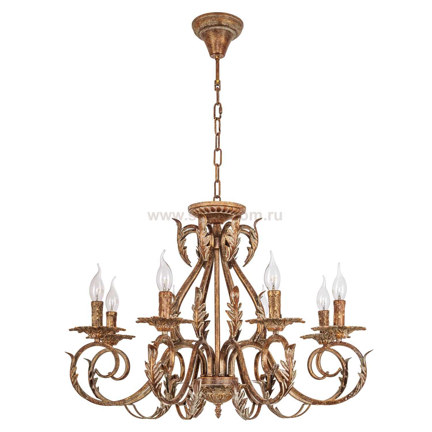 Люстра классическая Экономсвет 2840/8GDRST