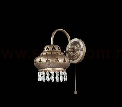 Настенный светильник бра с выключателем Odeon light 2841/1W BAHAR