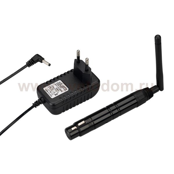 Усилитель SMART-DMX-Receiver Black (5V, XLR3 Male, 2.4G) (Arlight, IP20 Металл, 5 лет) Arlight 28417