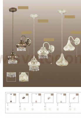 Светильник бра c выключателем Odeon light 2842/1W BAHAR