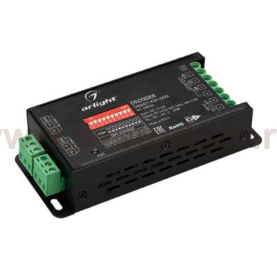 Декодер SMART-K52-DMX (12-24V, 3x8A) (Arlight, IP20 Металл, 5 лет) Arlight 28446