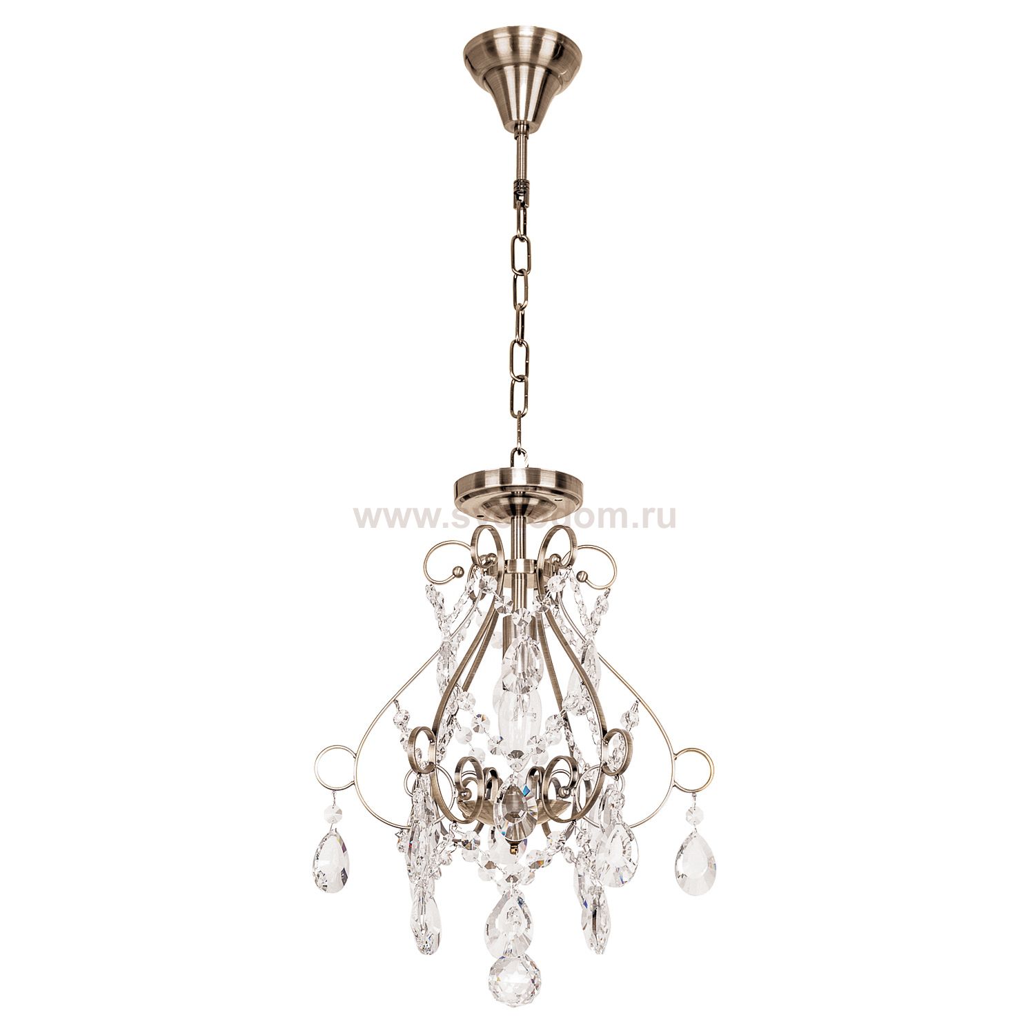 Люстра с хрусталем Экономсвет 2848/1AB WT