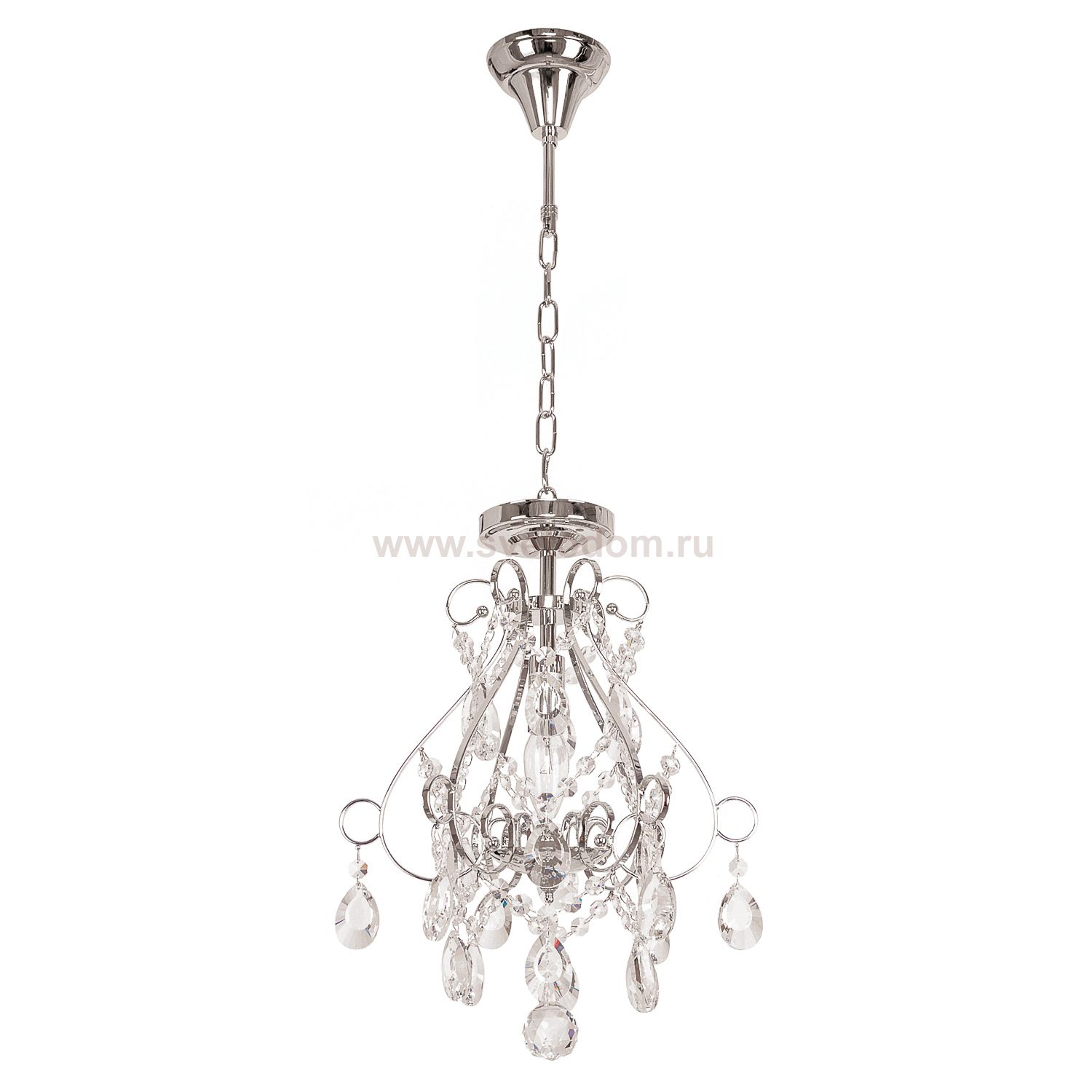 Люстра с хрусталем Экономсвет 2848/1CR WT