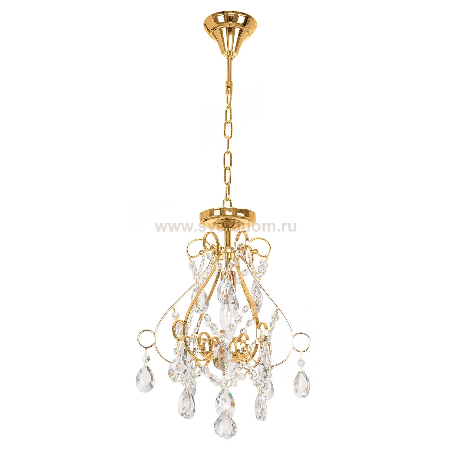 Люстра с хрусталем Экономсвет 2848/1FGD WT