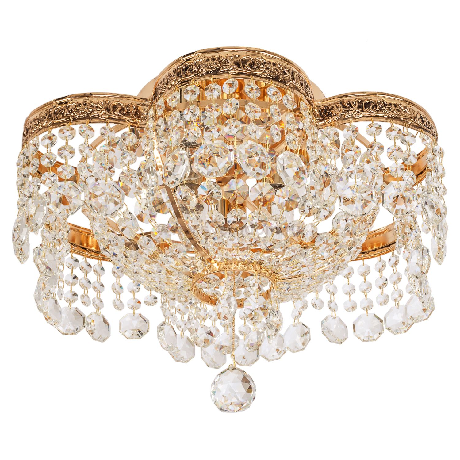 Люстра с хрусталем Экономсвет 2851/6GDBK WT