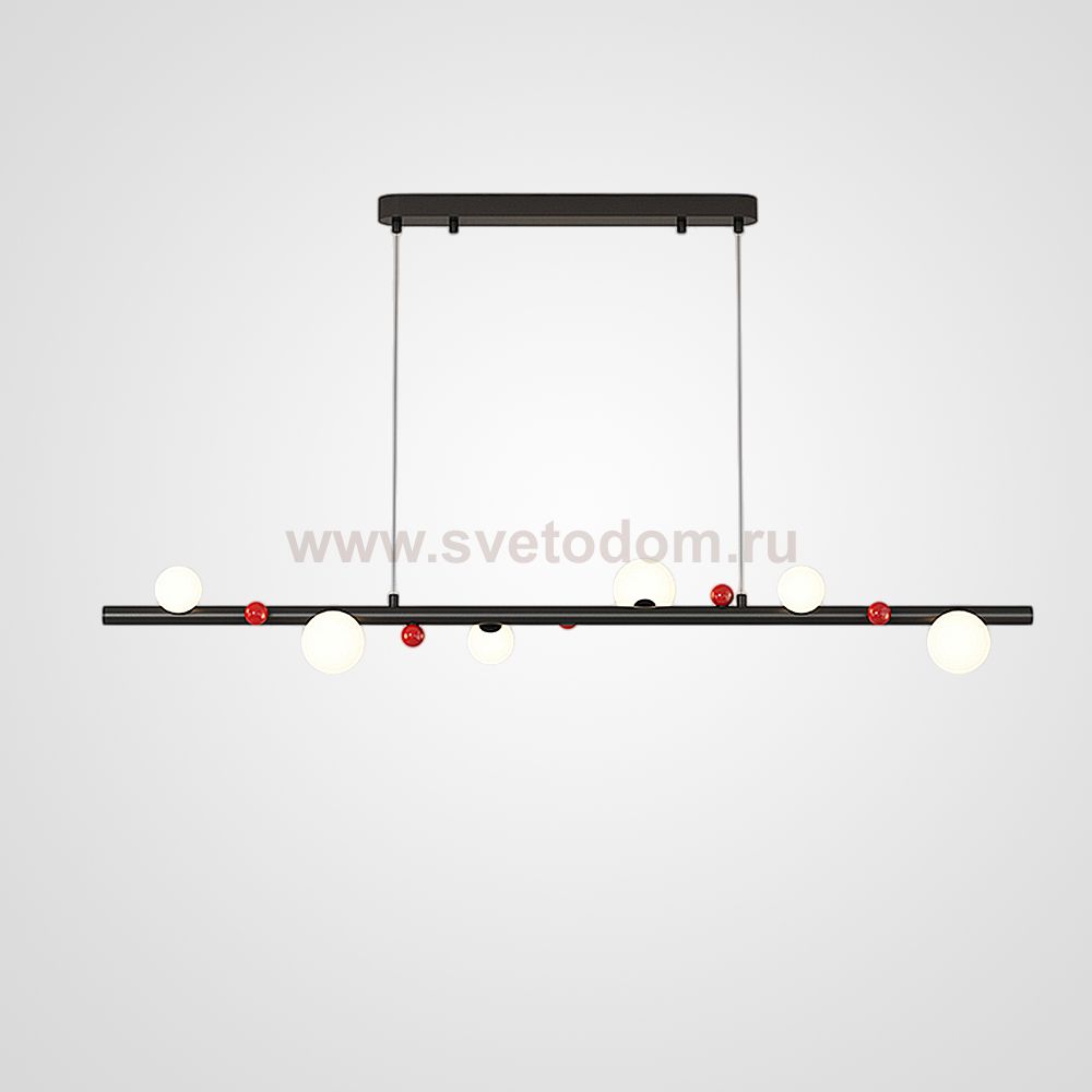 Реечный, Рядный Светильник Reik Long Black By Imperiumloft