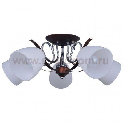 Потолочный светильник Escada 288/5PL E27*60W Chrome/Brown