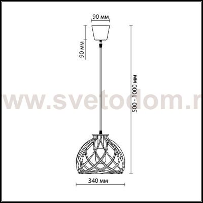 Светильник подвесной Odeon light 2893/1A SPIRA