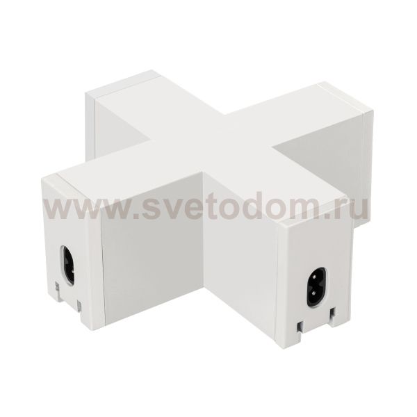 Коннектор крестовой NEO-CLIP-38-CON-X-WH (Arlight, IP40 Металл, 3 года) Arlight 28938