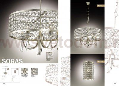 Светильник настенный бра Odeon light 2897/1W SORAS