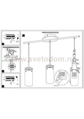 Люстра подвесная Eglo 91327 PINTO 1