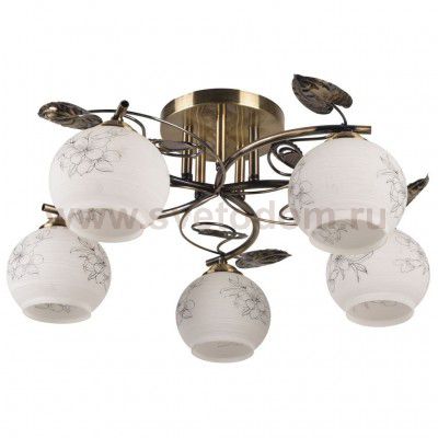 Потолочный светильник Escada 290/5PL E27*60W Antique Brass