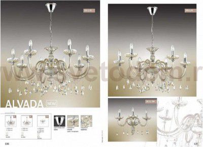 Светильник настенный бра Odeon light 2911/3W ALVADA