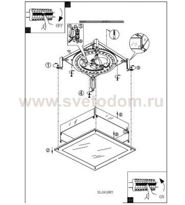 Настенно-потолочный светильник Eglo 91683 LED AURIGA