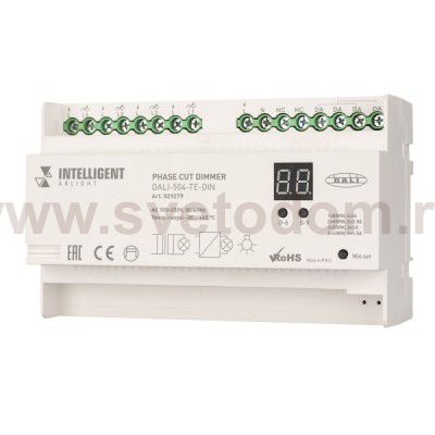 INTELLIGENT ARLIGHT Диммер DALI-504-TE-DIN(230V, 4x2A) (IARL, -) Arlight 29279