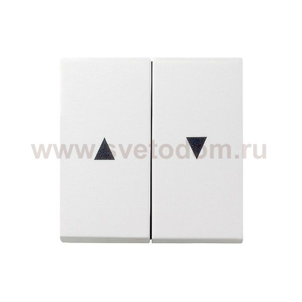 Gira S-55 Бел глянц Клавиша 2-ая жалюзийная (G29403)