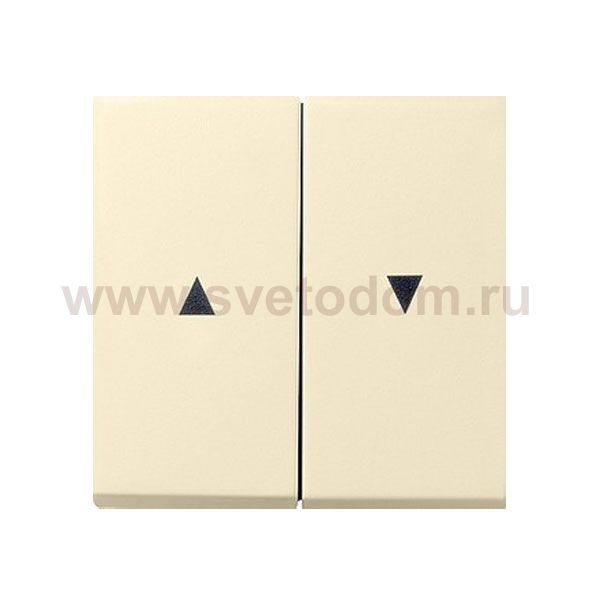 Gira F100 Крем глянц Клавиша 2-ая для жалюзи со стрелками (G294111)