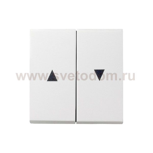 Gira S-55 Бел Клавиша 2-ая жалюзийная (G29427)