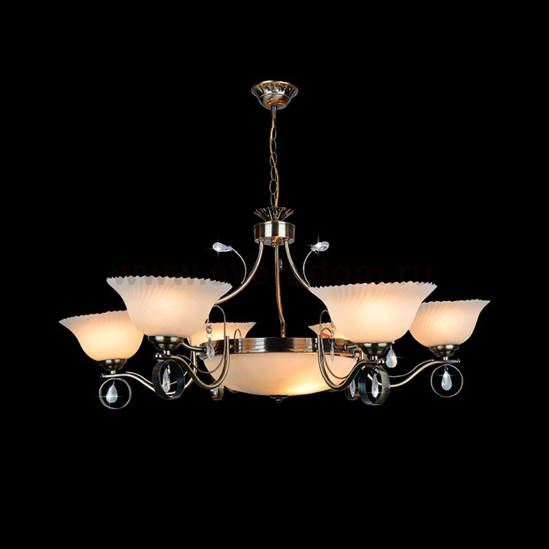 Люстра Eurosvet 29850/6+3 античная бронза Strotskis