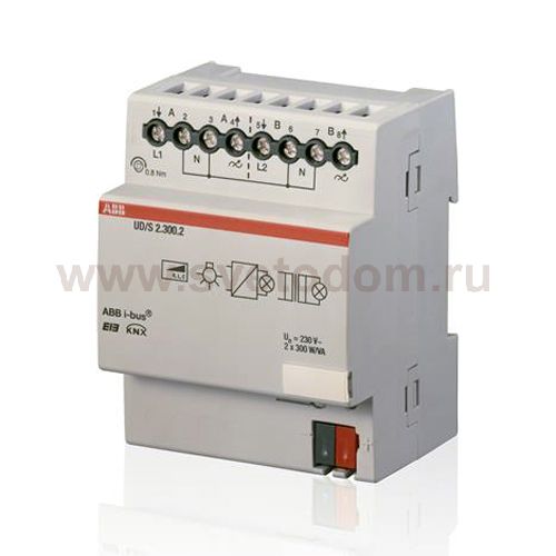 UD/S 2.300.2 УниверсальныйСветорегулятор 2х300 Вт 2CDG110074R0011