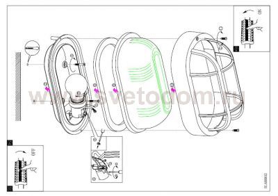 Светильник уличный Eglo 88806 AнетLA