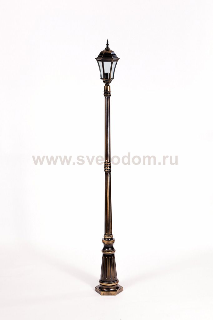 Светильник столб уличный 1 фонарь Oasis Light 91309S Gb