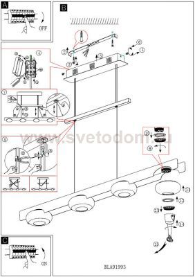 Люстра подвесная Eglo 91993 TEMPIO