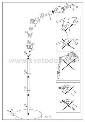 Торшер Eglo 91494 FALKO 1