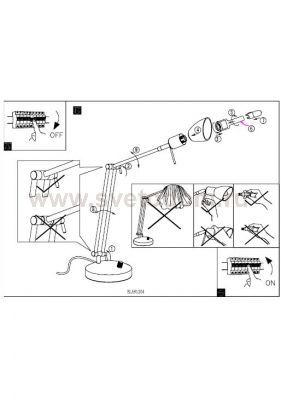 Настольная лампа Eglo 91304 FALKO 1