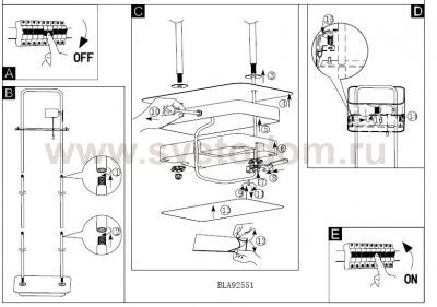 Светильник напольный Eglo 92551 JAMELIA 1